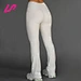 white yoga pants flare